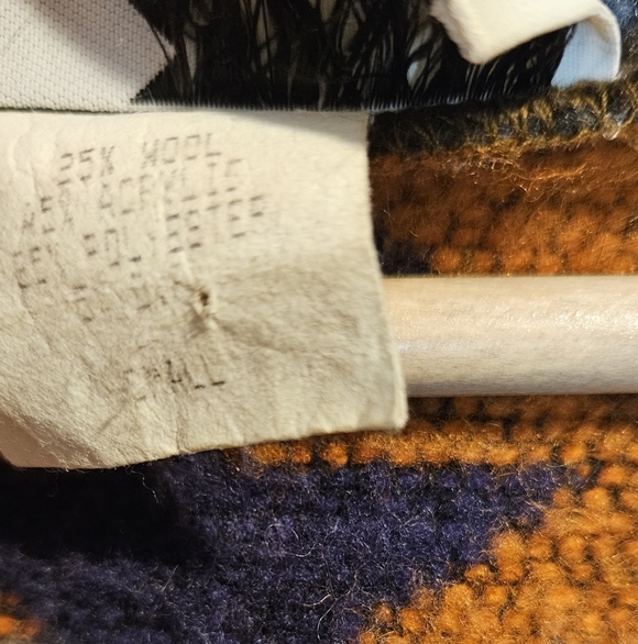 Rhonda Stark Southwestern Aztec Wool Full Length Cardigan Jacket Coat Ovrsized S - Picture 4 of 8